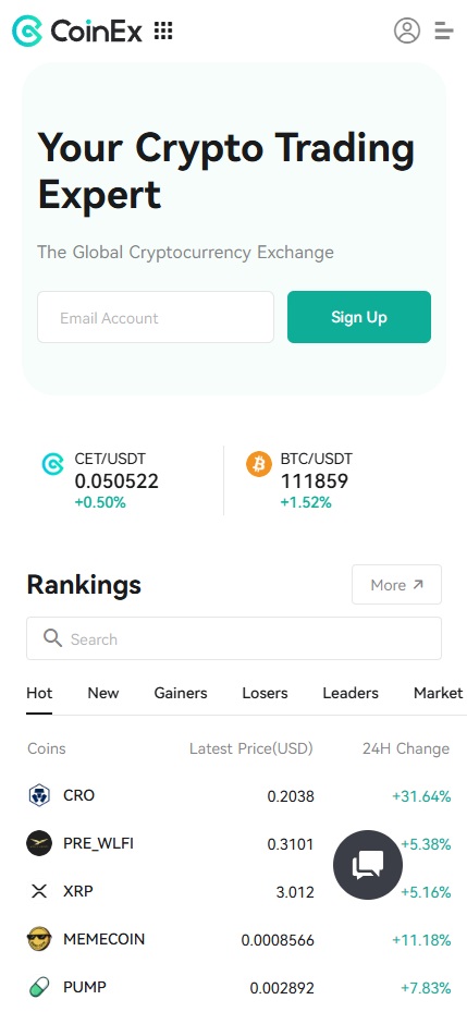 coinex giełdy krypto z dźwignią