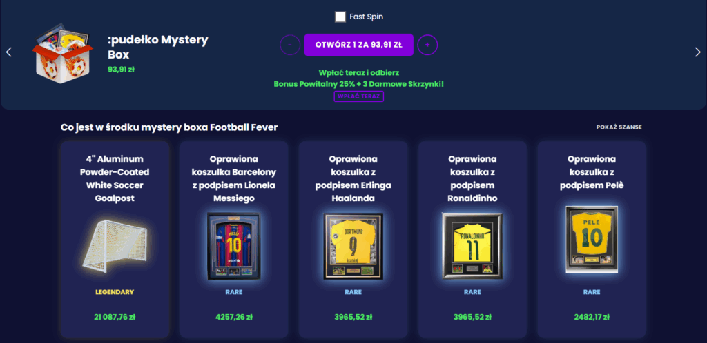 mystery box koszulki piłkarskie