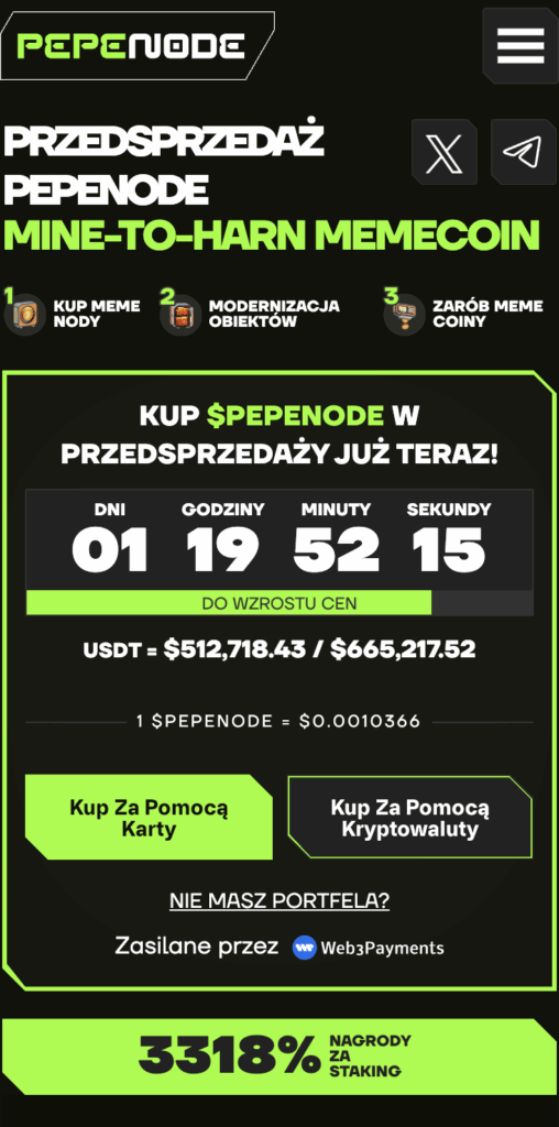 prognoza ceny pepenode