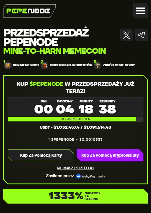 kurs PEPENODE jak kupić pepe node