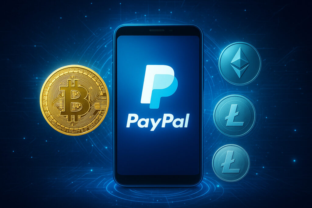 PayPal otwiera się na kryptowaluty w P2P