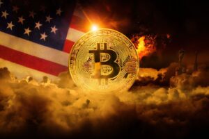 Bitcoin kurs BTC USD kryptowaluta USA flaga