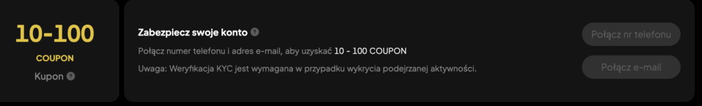 Krok 2 – Coupon 10-100