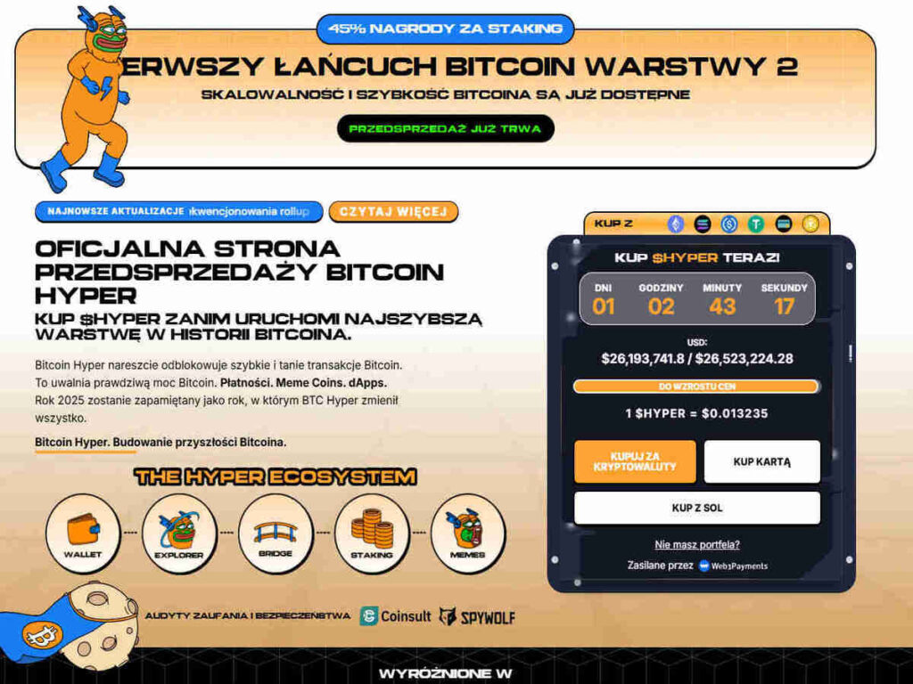 Bitcoin Hyper (HYPER) to połączenie znanej marki z innowacją.
