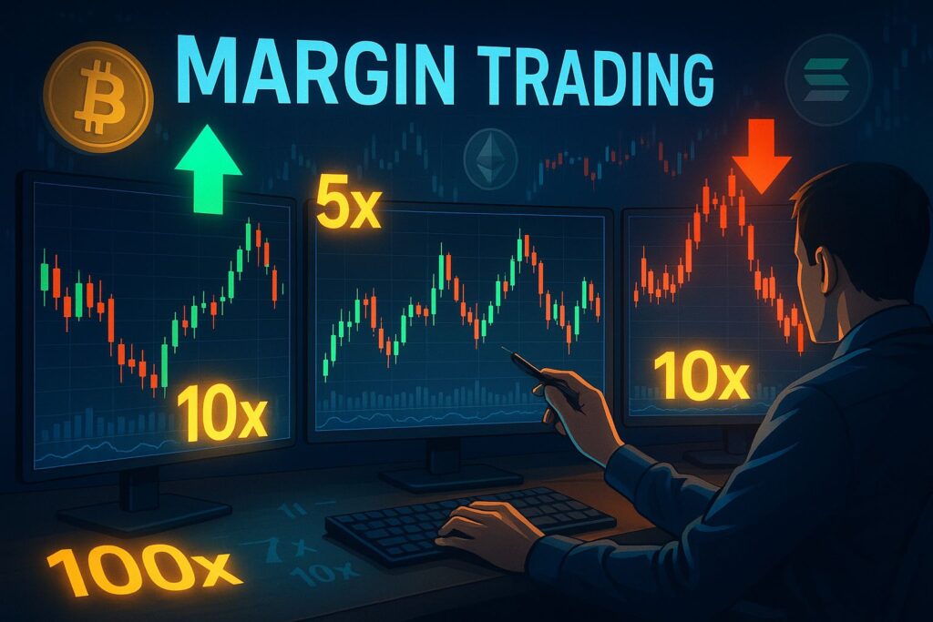 crypto margin trading Bitcoin kryptowaluty dźwignia handel lewar