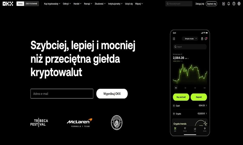 Otwórz konto w OKX