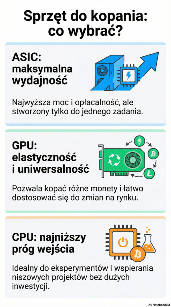 sprzęt do kopania kryptowalut - jaki wybrać ikonografika mobilna