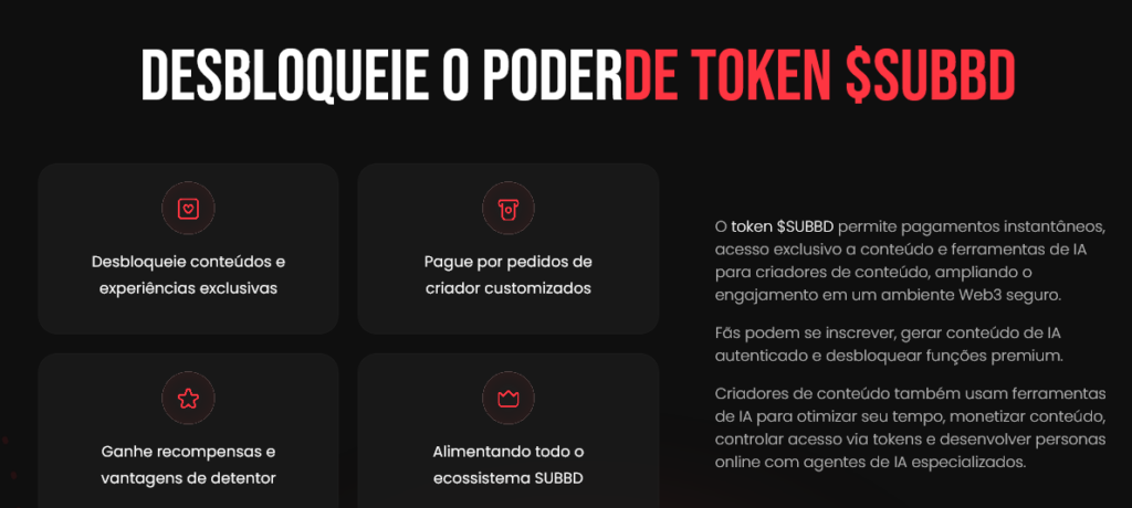 token subbd vantagens