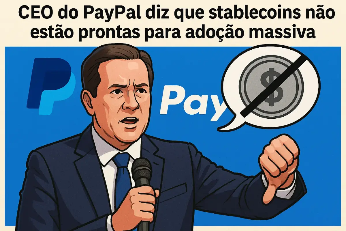 CEO do PayPal diz que stablecoins não estão prontas para adoção massiva