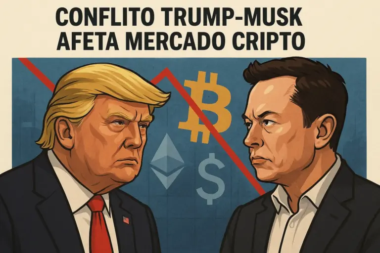 Conflito Trump-Musk afeta mercado cripto