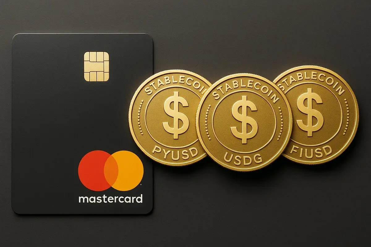 Mastercard integra mais stablecoins: PYUSD, USDG e FIUSD chegam à rede global