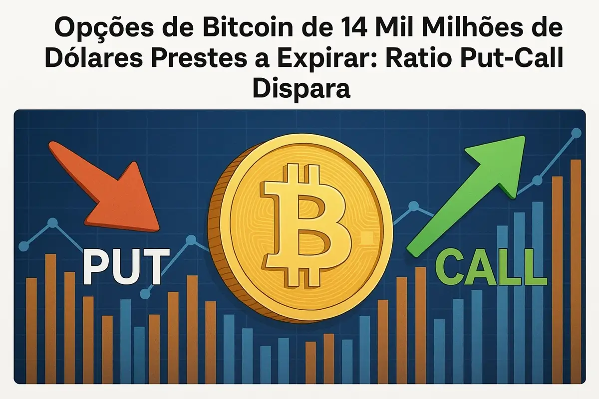 Opções de Bitcoin de 14 Mil Milhões de Dólares Prestes a Expirar: Ratio Put-Call Dispara