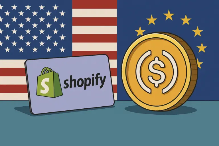 Shopify lança programa piloto para aceitar stablecoins USDC nos EUA e Europa