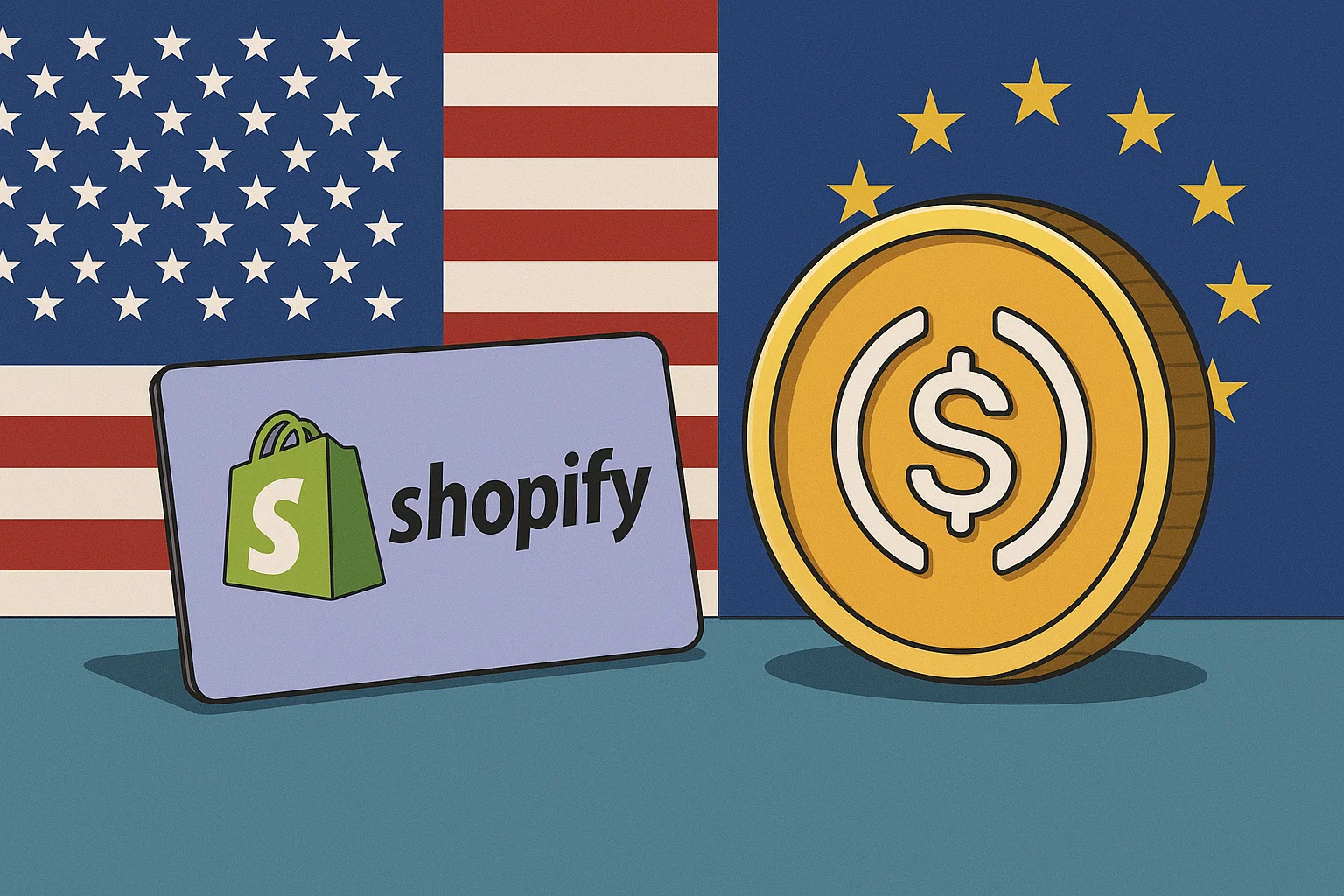 Shopify lança programa piloto para aceitar stablecoins USDC nos EUA e Europa