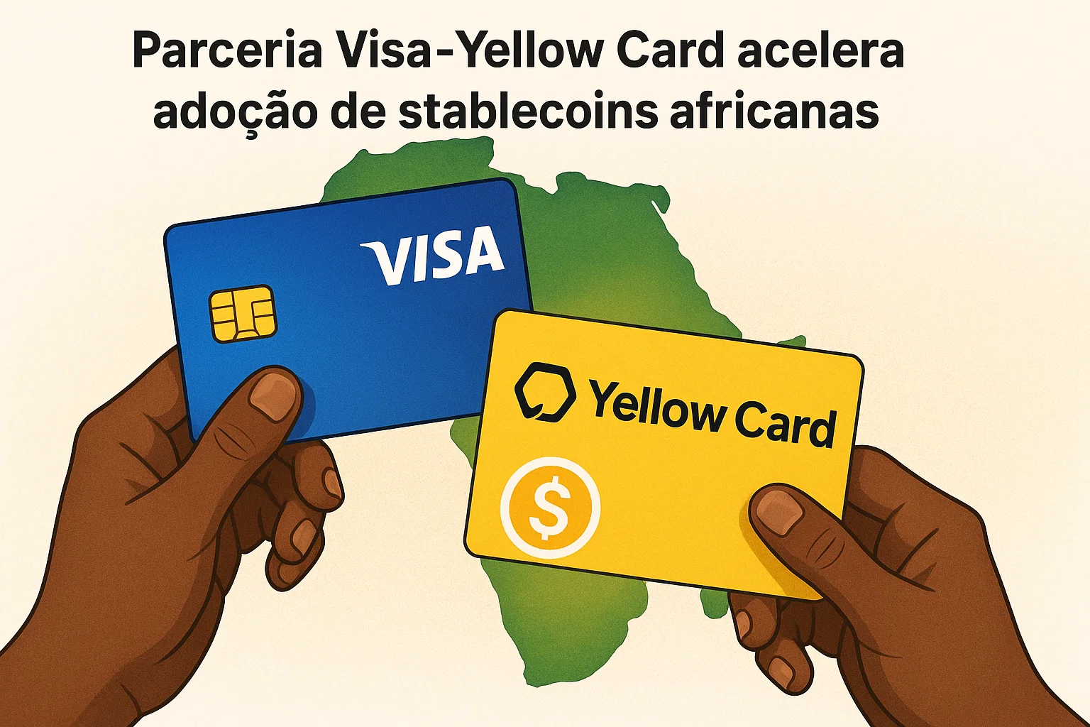 Parceria Visa-Yellow Card acelera adoção de stablecoins africanas