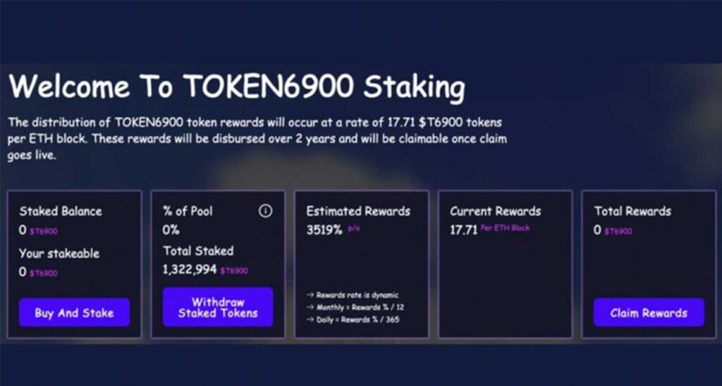 Alocação de Staking do T6900