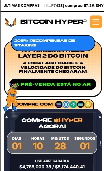 bitcoin hyper - presale performance