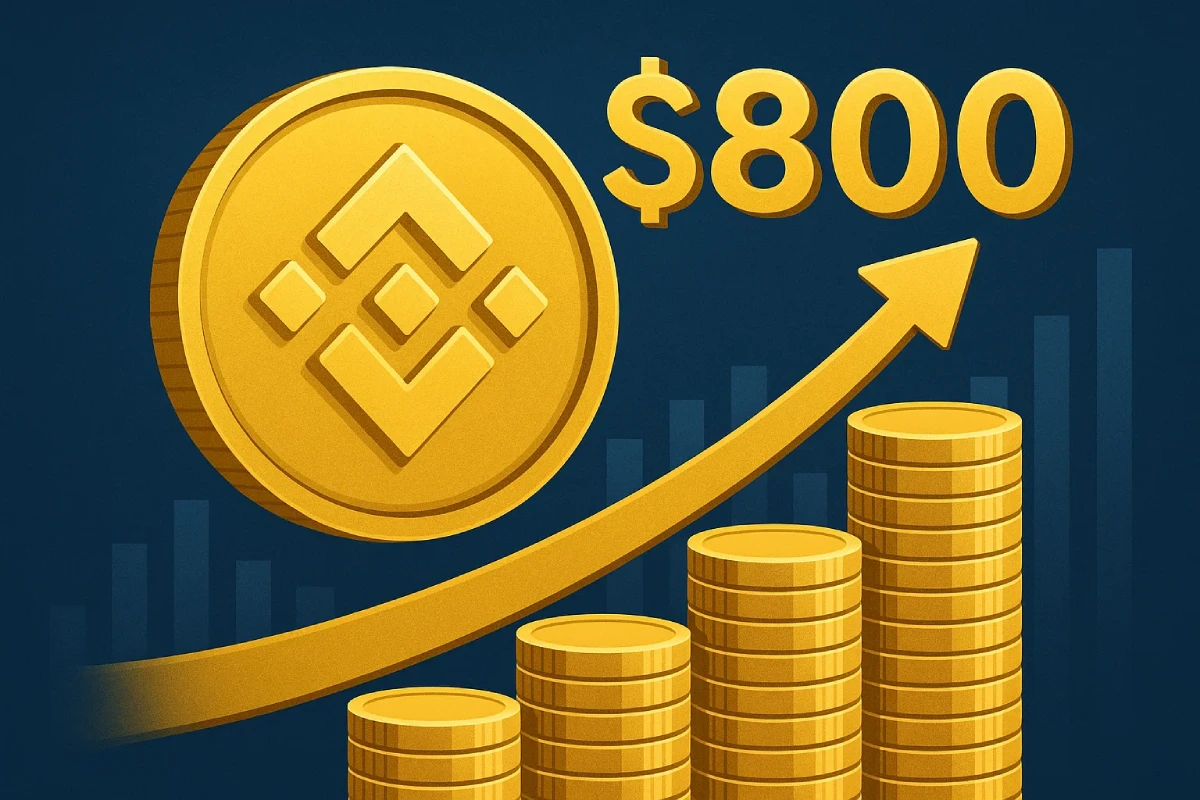 BNB ultrapassa $800 impulsionado pela acumulação institucional