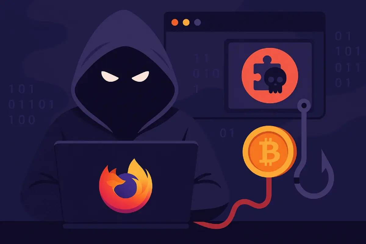 Campanha maliciosa massiva utiliza extensões falsas do Firefox para roubar criptomoedas