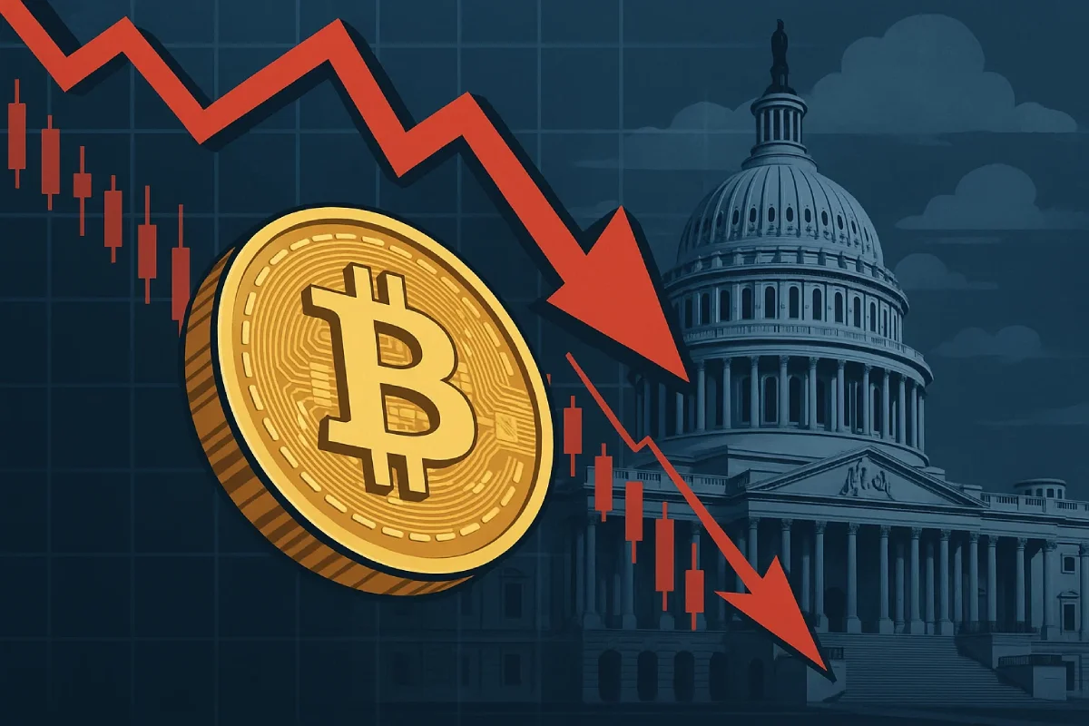 Bitcoin Cai Após Bloqueio de Projetos de Lei Cripto nos EUA