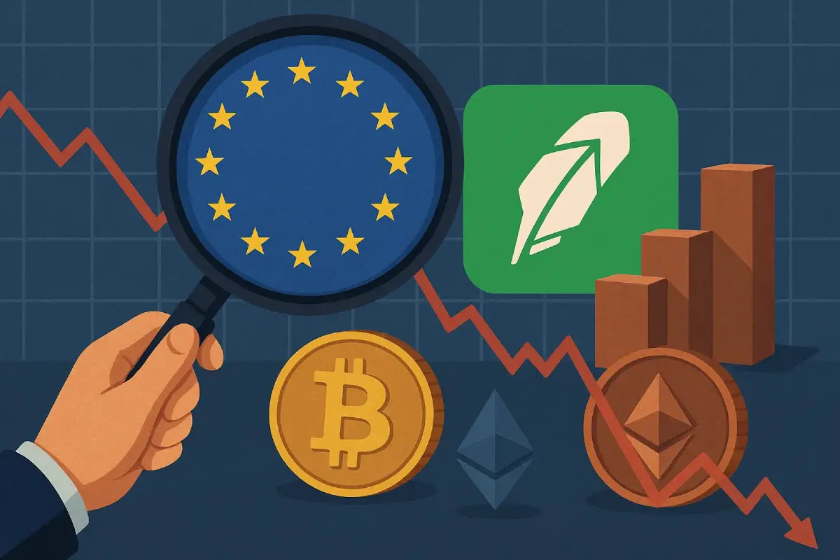 Investigação europeia aos stock tokens da Robinhood agita mercado cripto