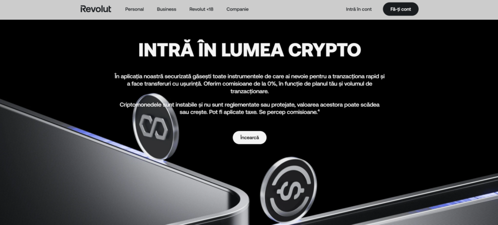 Revolut crypto pagina oficiala