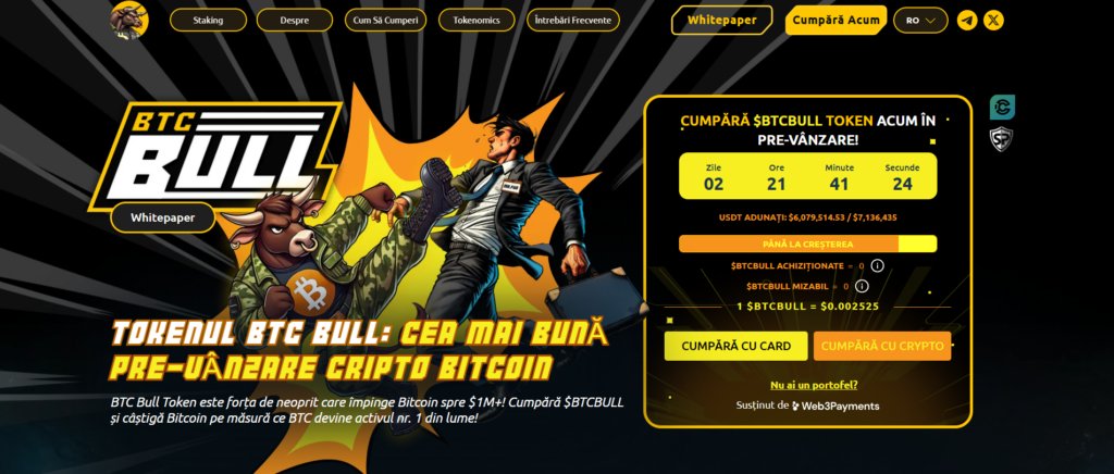 BTC Bull pagina de presale