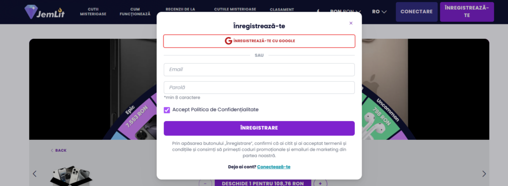 Jemlit înregistrare