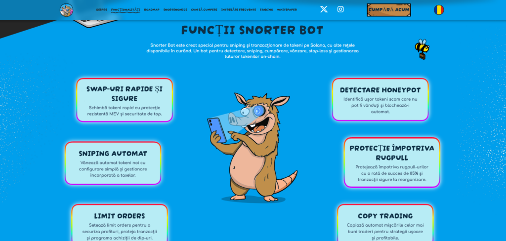 Snorter Token - funcționalități