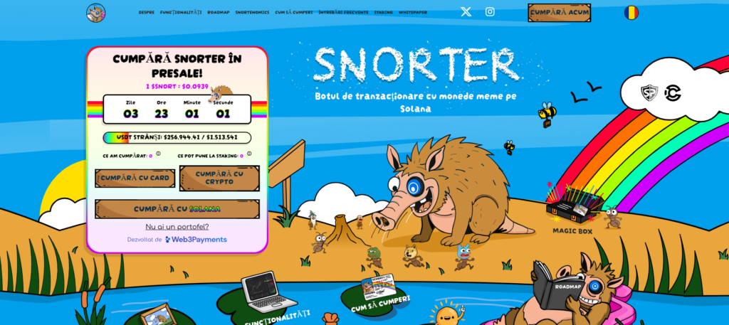 Snorter Token pagina de presale