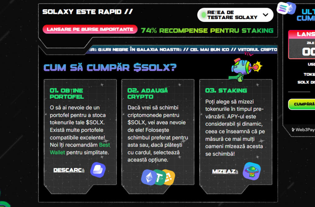 Cum să cumperi $SOLX în presale