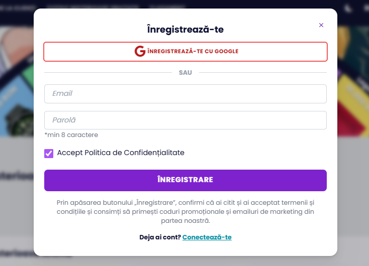 Jemlit creare cont
