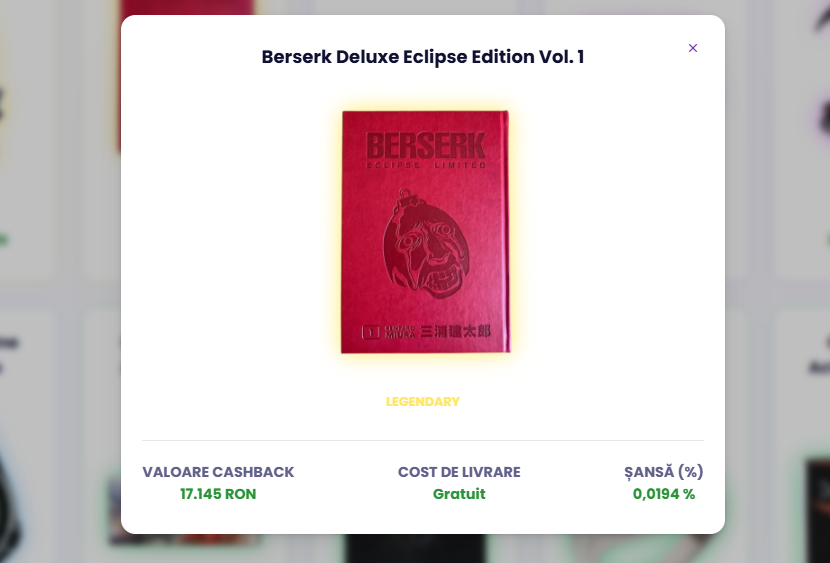 Jemlit mystery box anime - Volumul I Berserk