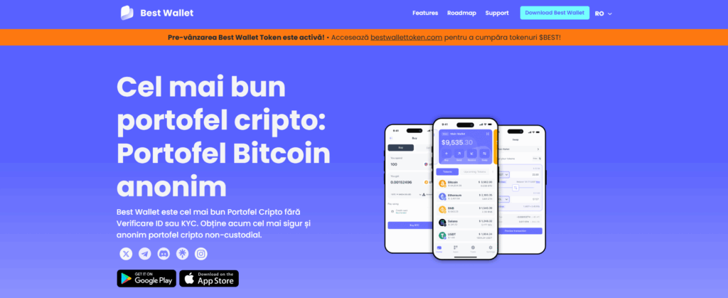 Best Wallet - pagina oficială a portofelului crypto