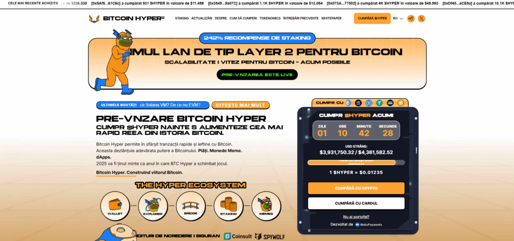 Bitcoin Hyper pagina de presale