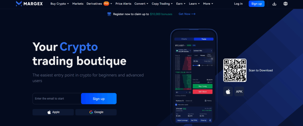 Margex - bursa criptomonede