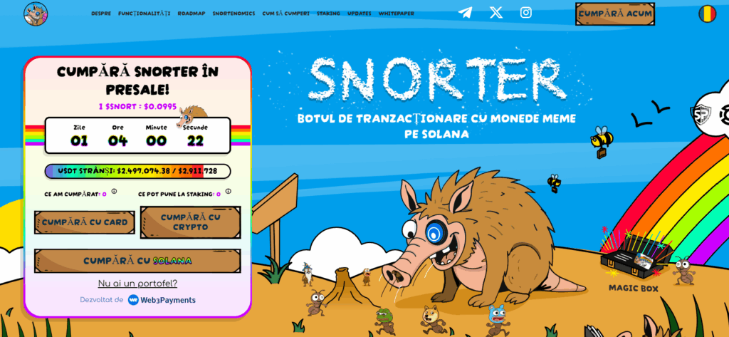 Snorter Token pagina presale