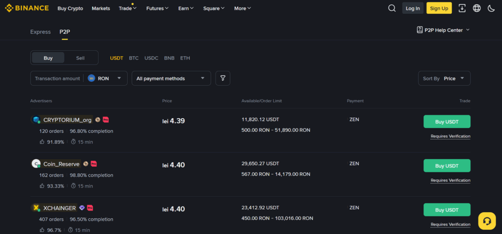 Binance - P2P crypto exchange