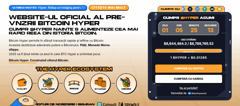 Bitcoin Hyper pagina de presale