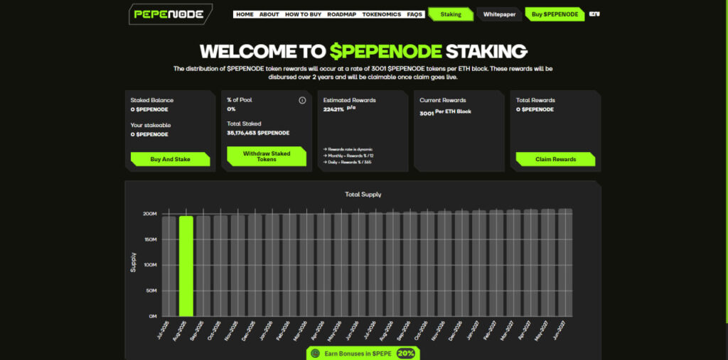 PepeNode staking