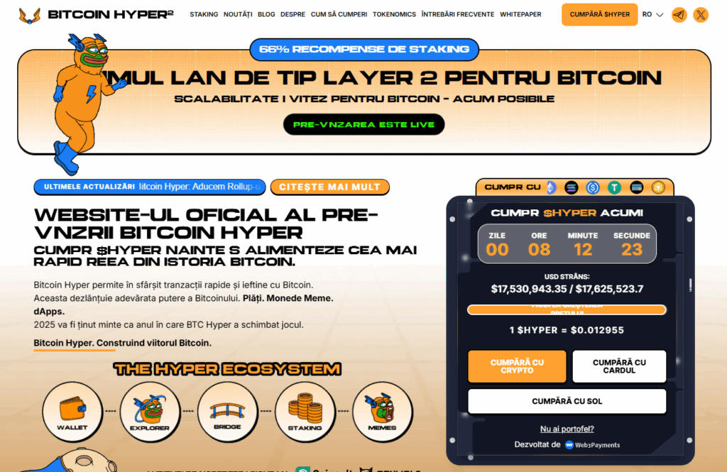 Bitcoin Hyper pagina de pre-vanzare