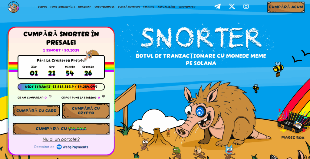 Snorter Token - pagina de presale