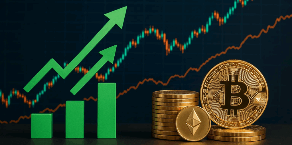 ETF-urile și pretul Bitcoin Ethereum cresc