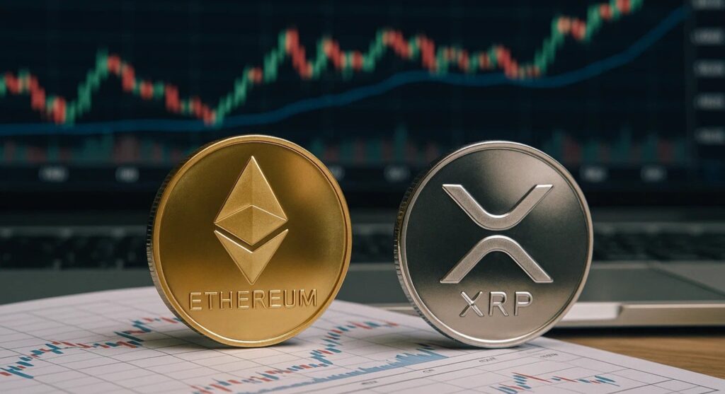 Ethereum pret si XRP în creștere