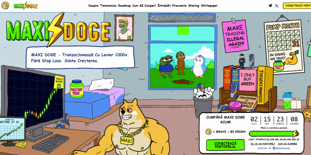 Maxi Doge pagina de presale