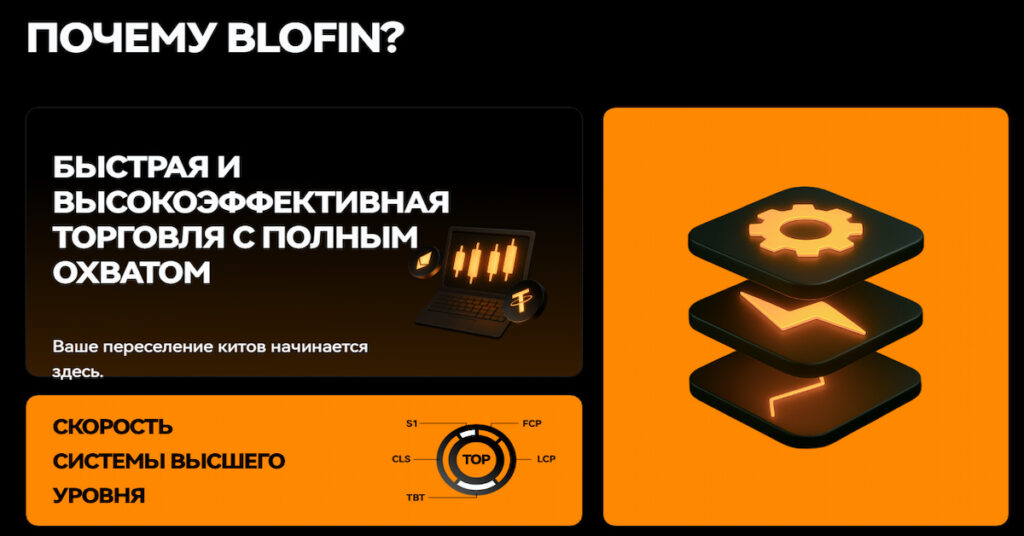 скриншот сайта биржи BloFin, где есть функция кредитное плечо