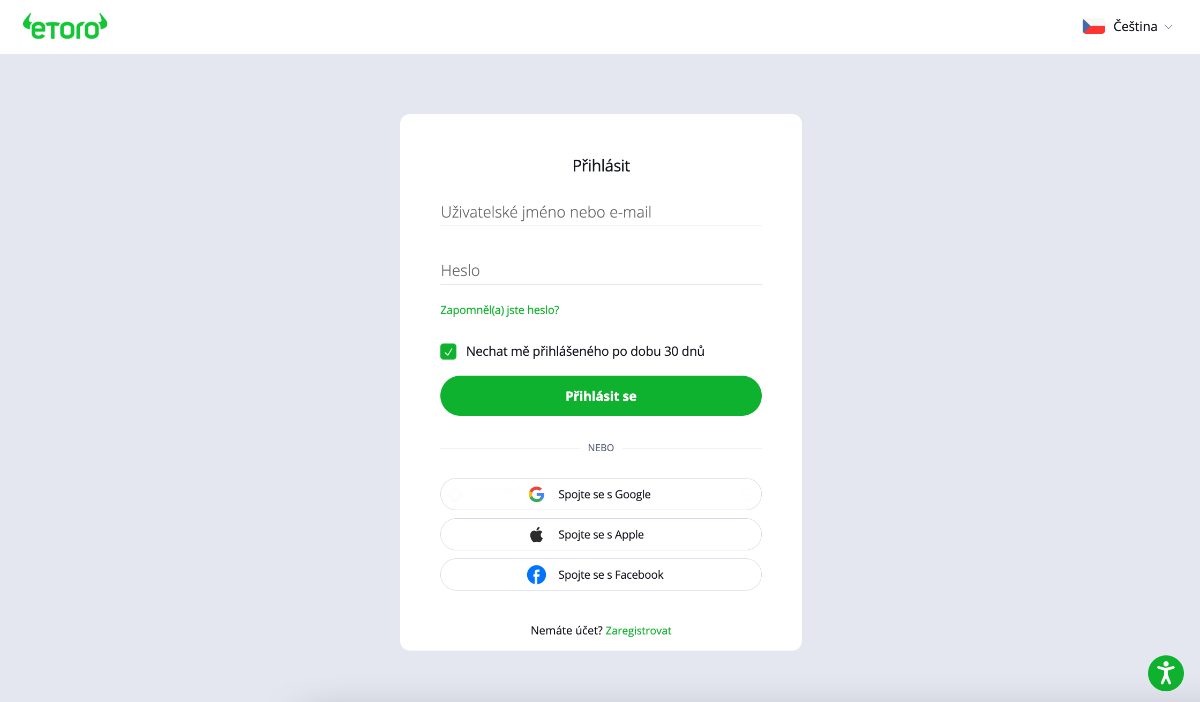 kryptoburza eToro registrácia