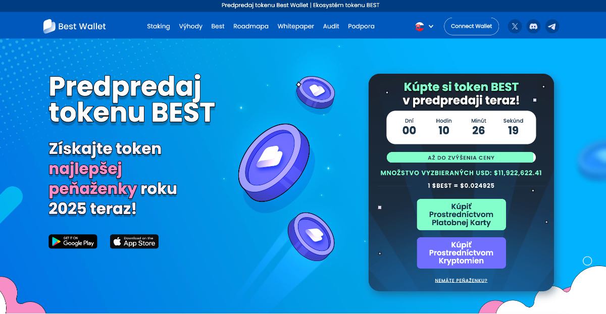 Best Wallet Token top altcoiny