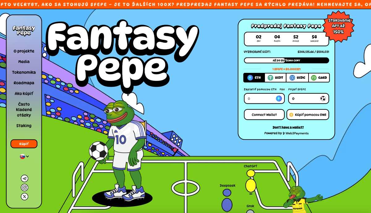 Fantasy Pepe top altcoiny