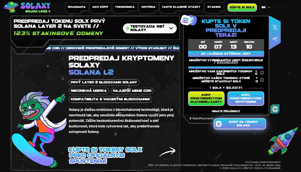 Solaxy top altcoiny